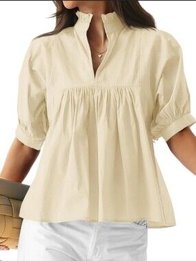 Cicy Bell Baby Doll Puff Sleeve Tunic Top New NWT